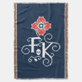 Frida Kahlo | Floral Tribute Deken (Voorkant Verticaal)