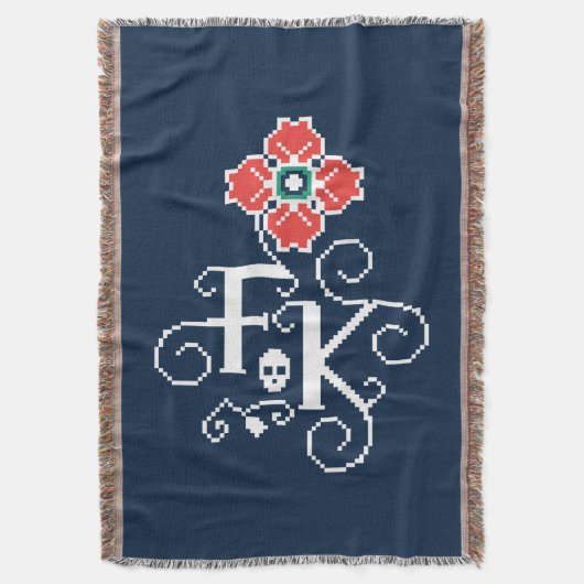 Frida Kahlo | Floral Tribute Deken (Voorkant Verticaal)