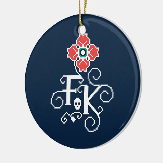 Frida Kahlo | Floral Tribute Keramisch Ornament (Links)