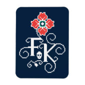 Frida Kahlo | Floral Tribute Magneet (Verticaal)