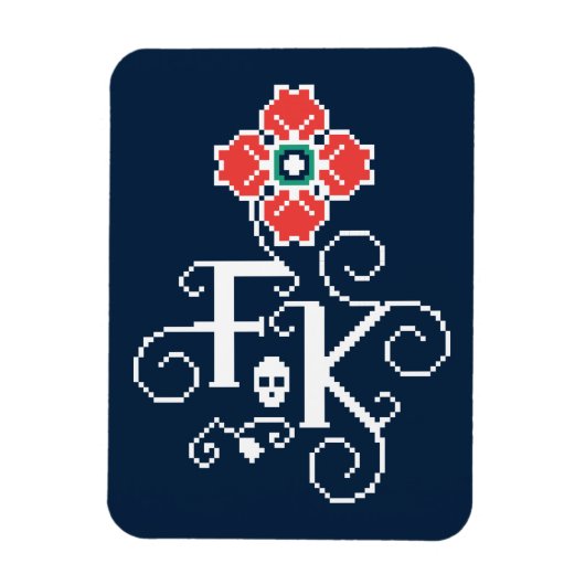 Frida Kahlo | Floral Tribute Magneet (Verticaal)