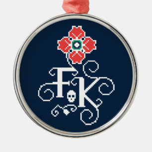 Frida Kahlo   Floral Tribute Metalen Ornament