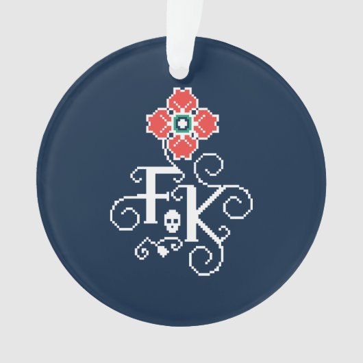 Frida Kahlo | Floral Tribute Ornament (voorkant)