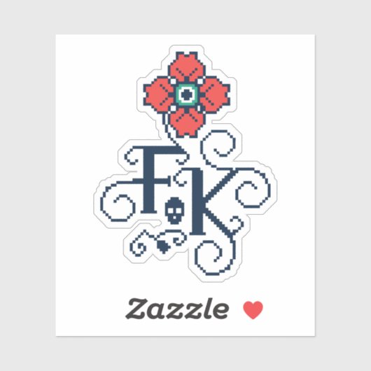Frida Kahlo | Floral Tribute Sticker (Vel)