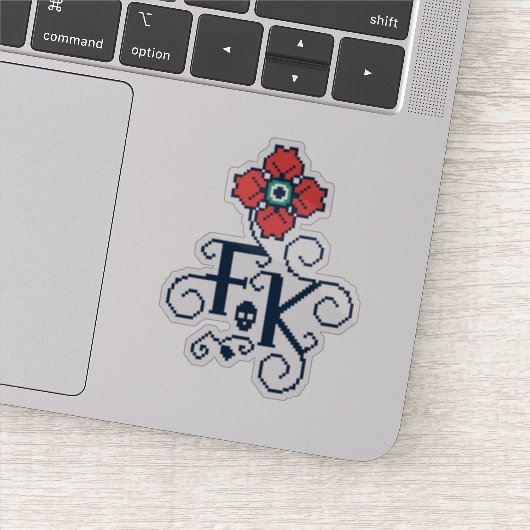 Frida Kahlo | Floral Tribute Sticker (Detail)