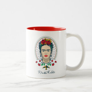 Frida Kahlo | Floral Tweekleurige Koffiemok