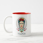 Frida Kahlo | Floral Tweekleurige Koffiemok (Links)