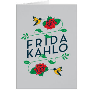 Frida Kahlo   Floral Typografie