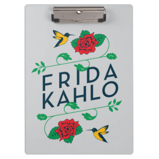 Frida Kahlo | Floral Typografie Klembord
