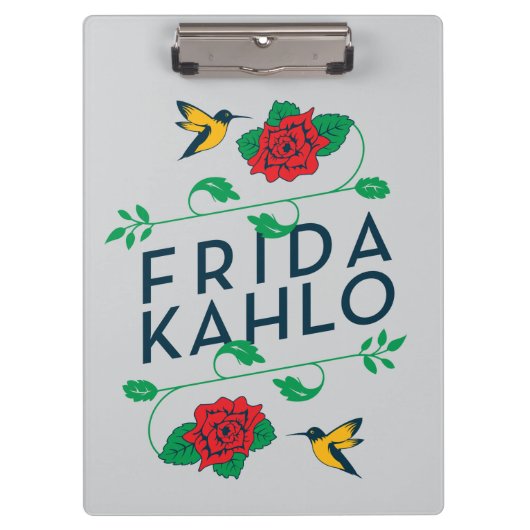 Frida Kahlo | Floral Typografie Klembord (Voorkant)