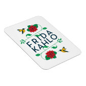 Frida Kahlo | Floral Typografie Magneet (Rechterzijde)