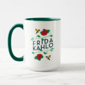 Frida Kahlo | Floral Typografie Mok (Links)