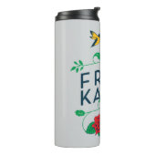 Frida Kahlo | Floral Typografie Thermosbeker (Gedraaid links)