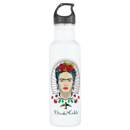 Frida Kahlo |  Floral Waterfles (Voorkant)