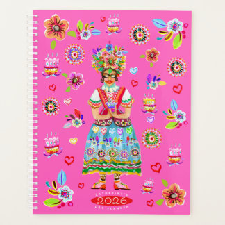 Frida Kahlo Flower Folk Art Inspiration Planner