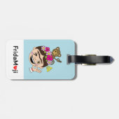 Frida Kahlo | FridaMoji - A.K. Bagagelabel (Achterkant horizontaal)