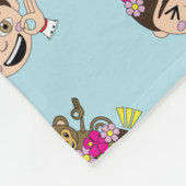 Frida Kahlo | FridaMoji - A.K. Fleece Deken (Hoek)