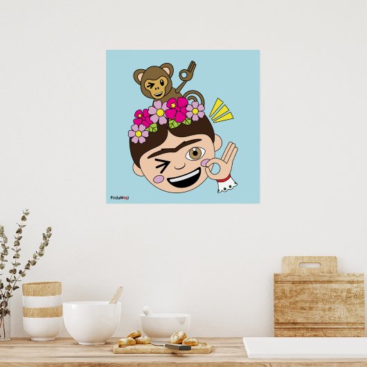 Frida Kahlo | FridaMoji - A OK Poster (Keuken)