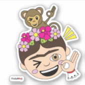 Frida Kahlo | FridaMoji - A OK Sticker (Voorkant)