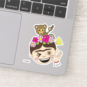 Frida Kahlo   FridaMoji - A OK Sticker