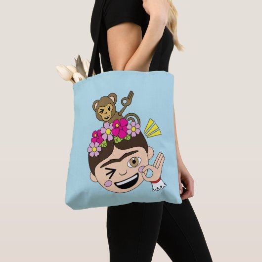 Frida Kahlo | FridaMoji - A OK Tote Bag (Dichtbij)