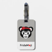 Frida Kahlo | FridaMoji - Dag van de dode aap Bagagelabel (Achterkant verticaal)