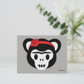 Frida Kahlo | FridaMoji - Dag van de dode aap Briefkaart (Staand voorkant)