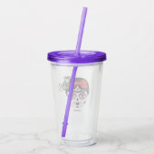 Frida Kahlo | FridaMoji - Dag van de dood Acryl Drinkbeker (Achterkant)