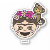 Frida Kahlo | FridaMoji - Happy Frida Sticker (Voorkant)