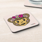 Frida Kahlo | FridaMoji - Monkey Bier Onderzetter (Linkerzijde)