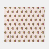 Frida Kahlo | FridaMoji - Monkey Fleece Deken (Voorkant (Horizontaal))