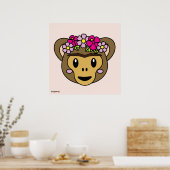 Frida Kahlo | FridaMoji - Monkey Poster (Keuken)