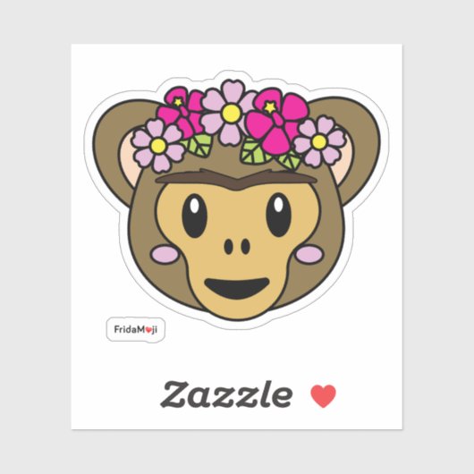 Frida Kahlo | FridaMoji - Monkey Sticker (Vel)