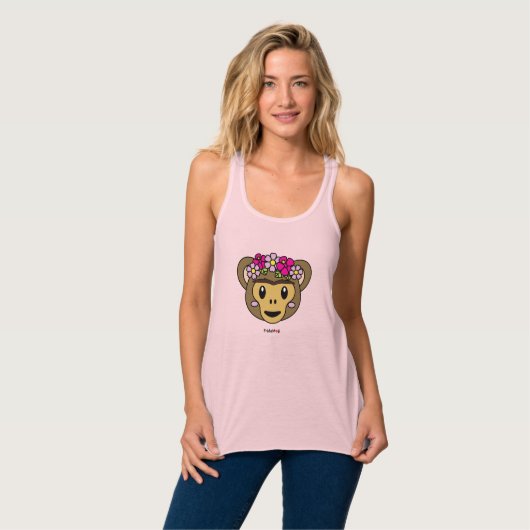 Frida Kahlo | FridaMoji - Monkey Tanktop (Volledige Voorkant)