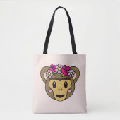Frida Kahlo | FridaMoji - Monkey Tote Bag (Voorkant)