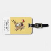 Frida Kahlo | FridaMoji - Reindeer Bagagelabel (Voorkant horizontaal)