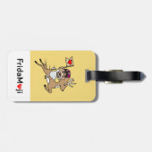 Frida Kahlo | FridaMoji - Reindeer Bagagelabel (Achterkant horizontaal)
