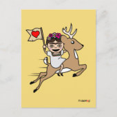 Frida Kahlo | FridaMoji - Reindeer Briefkaart (Voorkant)