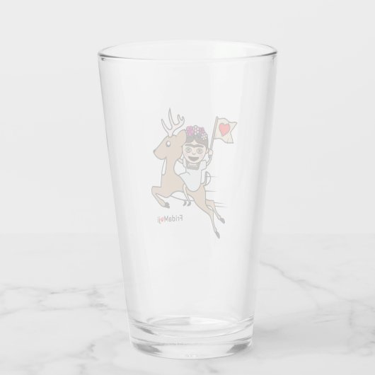 Frida Kahlo | FridaMoji - Reindeer Glas (Achterkant)