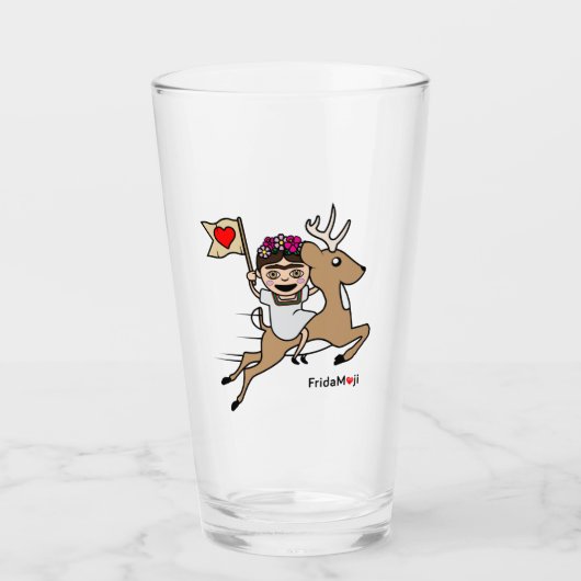 Frida Kahlo | FridaMoji - Reindeer Glas (Voorkant)