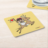 Frida Kahlo | FridaMoji - Reindeer Kartonnen Onderzetters (Schuin)