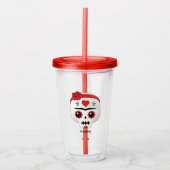 Frida Kahlo | FridaMoji - Sugar Skull Acryl Drinkbeker (Voorkant)