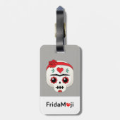 Frida Kahlo | FridaMoji - Sugar Skull Bagagelabel (Achterkant verticaal)