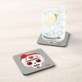 Frida Kahlo | FridaMoji - Sugar Skull Bier Onderzetter (Rechterzijde)