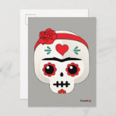 Frida Kahlo | FridaMoji - Sugar Skull Briefkaart (Voorkant / Achterkant)