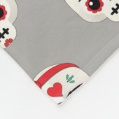 Frida Kahlo | FridaMoji - Sugar Skull Fleece Deken (Hoek)