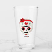 Frida Kahlo | FridaMoji - Sugar Skull Glas (Voorkant)