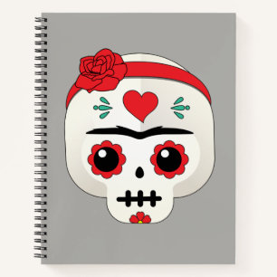 Frida Kahlo   FridaMoji - Sugar Skull Notitieboek