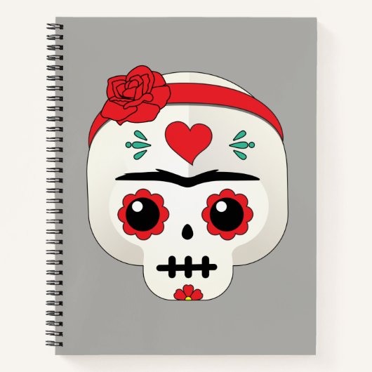 Frida Kahlo | FridaMoji - Sugar Skull Notitieboek (Voorkant)