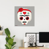 Frida Kahlo | FridaMoji - Sugar Skull Poster (Thuiskantoor)